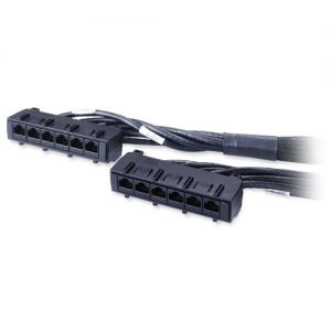 APC Data Distribution Cable, CAT6 UTP CMR 6XRJ-45 Black, 45FT (13.7M)