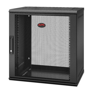 APC NetShelter 12U Wallmount Rack Enclosure Cabinet Single Hinged Switch Depth