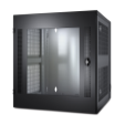 APC NetShelter 13U Wallmount Rack Cabinet Glass Door Double Hinged Server Depth