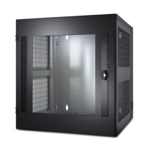 APC NetShelter 13U Wallmount Rack Cabinet Glass Door Double Hinged Server Depth