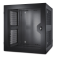 APC NetShelter 13U Wallmount Rack Cabinet Vented Door Double Hinged Server Depth