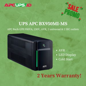 APC Back-UPS 950VA, 230V, AVR, 2 universal & 2 IEC outlets