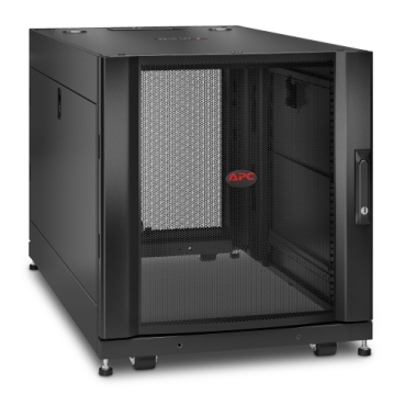 APC NetShelter SX, Server Rack Enclosure, 12U, Shock Packaging, Black, 658H x 600W x 1070D mm