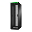 APC Easy Rack, 42U, Black, With Roof, Castors, Feet, 4 Brackets, and Side Panels, No Bottom, 1991H x 600W x 1000D mm