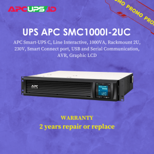 APC Smart-UPS C 1000VA LCD RM 2U 230V with SmartConnect